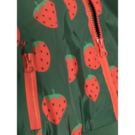 mini rodini strawberries baseball jacket