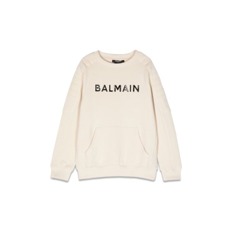 balmain logo crewneck sweatshirt