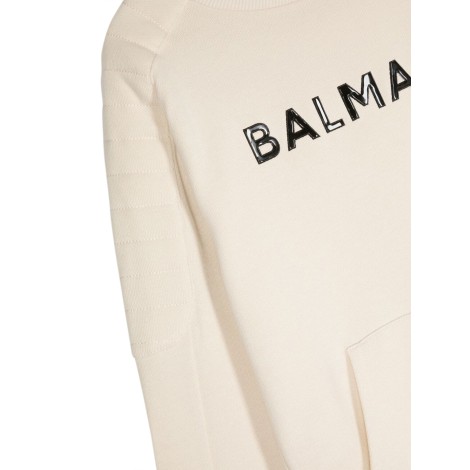 balmain logo crewneck sweatshirt