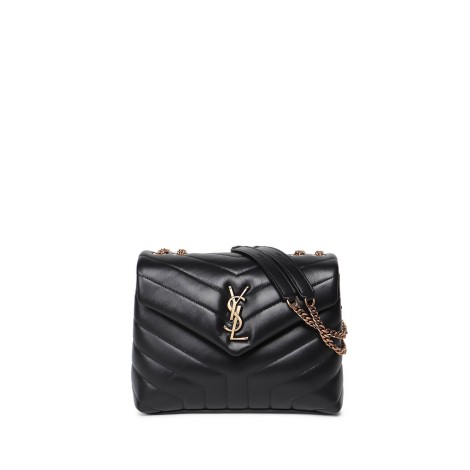 Saint Laurent `Loulou` Small Leather Bag With Chain