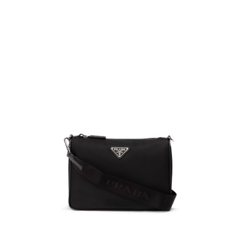 Prada `Re-Nylon` And Saffiano Leather Shoulder Bag