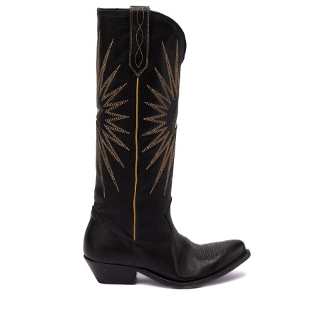 Golden Goose `Wish Star` Boots With Embroidery