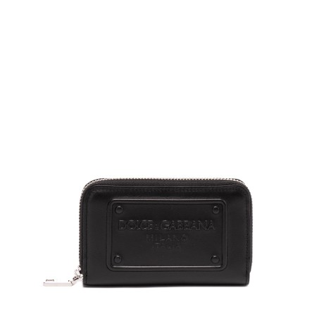 Dolce & Gabbana Small Zip-Around Wallet With Raised Logo