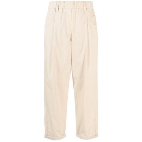 Brunello Cucinelli Lightweight Baggy Pants With Shiny Tab