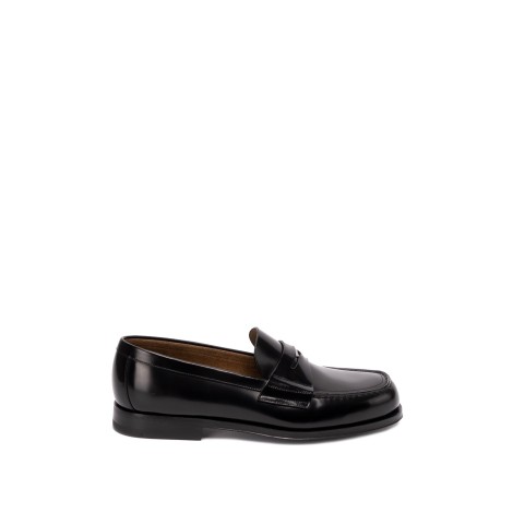 Prada Brushed Leather Loafers