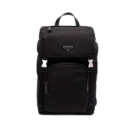 Prada `Re-Nylon` And Saffiano Leather Backpack