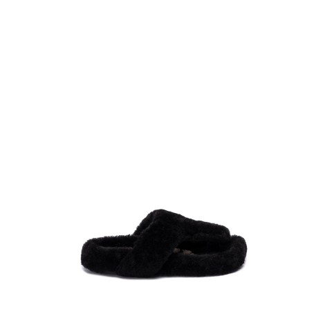 Loewe `Loewe Ease` Shearling Sandals