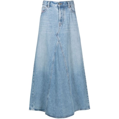 Diesel `De-Pago` Long Denim Skirt