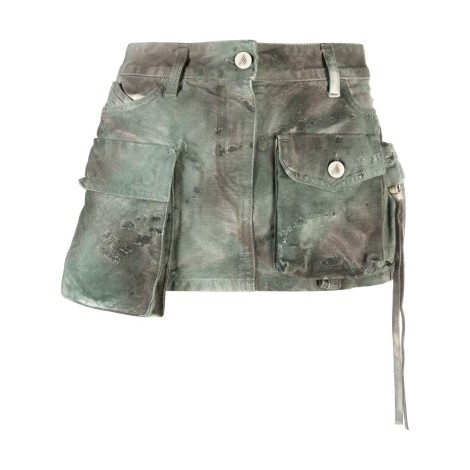 The Attico `Fay` Mini Denim Skirt