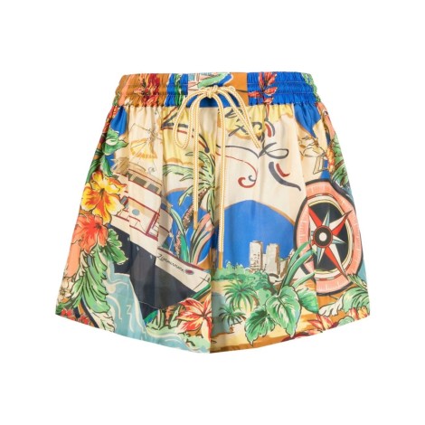 Zimmermann `Alight` Draw-Waist Shorts