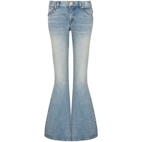 Balmain `Western` Crop Bootcut Jeans