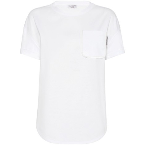 Brunello Cucinelli T-Shirt With Shiny Tab