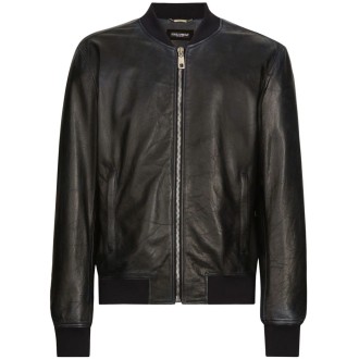 Dolce & Gabbana Padded Leather Jacket