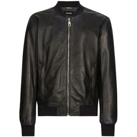 Dolce & Gabbana Padded Leather Jacket