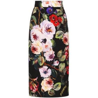 Dolce & Gabbana `Flower Power` Midi Skirt