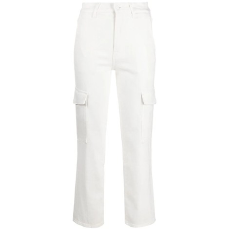 7 For All Mankind `Cargo Logan Whisper White Off White` Jeans