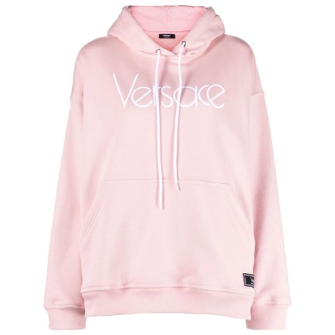 Versace `Versace` Logo Embroidery Hoodie