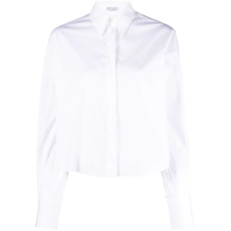 Brunello Cucinelli Shirt With Shiny Collar Trim