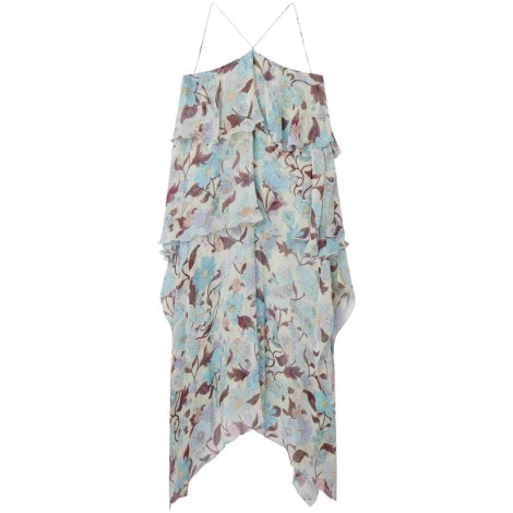 Stella Mccartney `Garden Print Frill` Long Dress