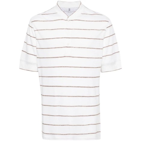 Brunello Cucinelli Short Sleeve Henley Shirt