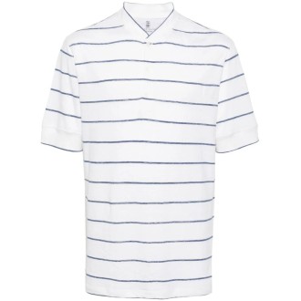 Brunello Cucinelli Short Sleeve Henley Shirt