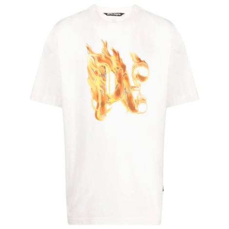 Palm Angels `Burning Monogram` T-Shirt