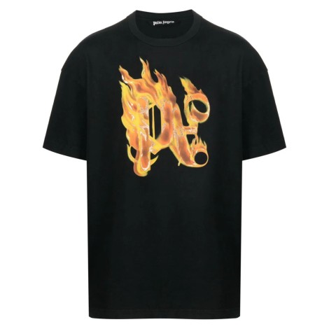 Palm Angels `Burning Monogram` T-Shirt