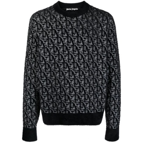 Palm Angels `Monogram` Crew-Neck Sweater