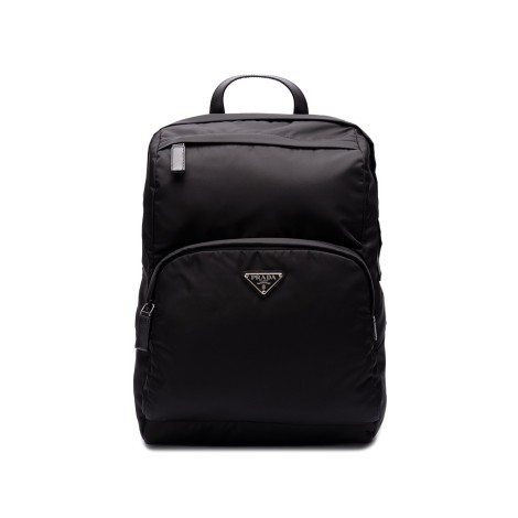 Prada `Re-Nylon` And Saffiano Leather Backpack