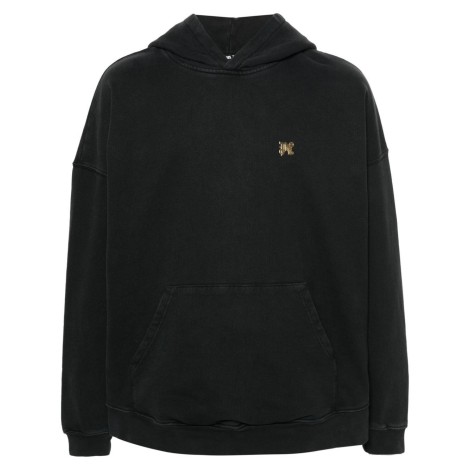 Palm Angels `Back Burning Monogram` Hoodie