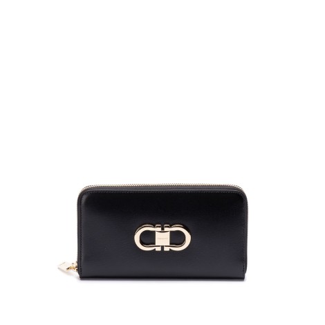 Ferragamo `Double Gancio Bicolor` Continental Wallet