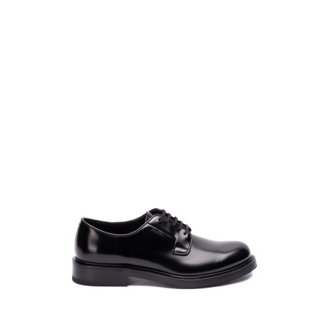 Prada Brushed Leather Lace-Ups