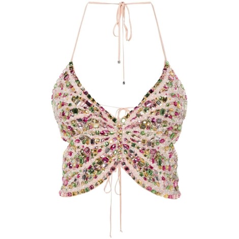 Blumarine `Butterfly` Crop Top