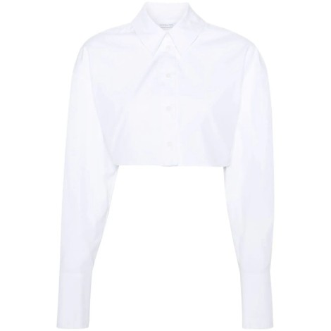 Patrizia Pepe `Essential` Cropped Shirt