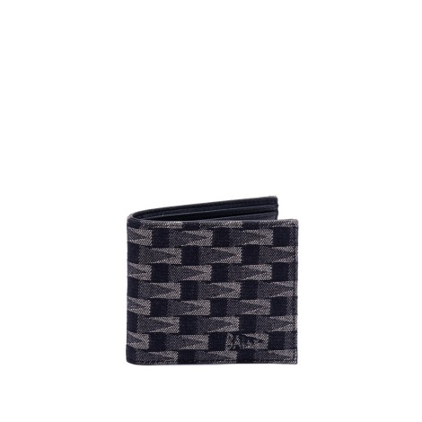 Bally `Pnt Monogram` Denim Wallet