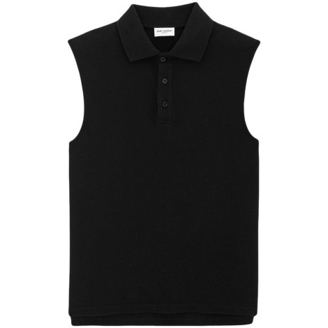 Saint Laurent Sleeveless Polo Shirt