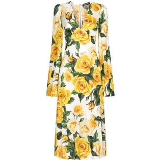 Dolce & Gabbana `Flowering` Midi Dress