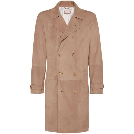 Brunello Cucinelli Leather Trench Coat