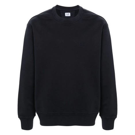 C.P. Company `Diagonal Fleece` `Lens` Crew-Neck Sweatshirt