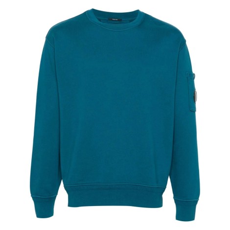 C.P. Company `Diagonal Fleece` `Lens` Crew-Neck Sweatshirt