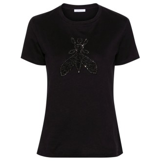 Patrizia Pepe `Fly` Embroidered T-Shirt