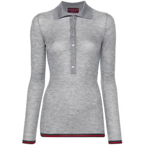 Gucci Long Sleeve Polo Shirt