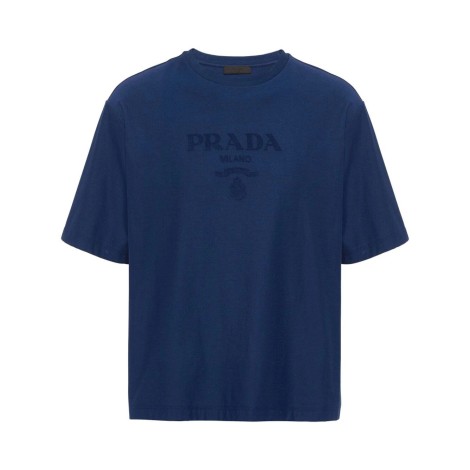 Prada Jersey T-Shirt With Logo