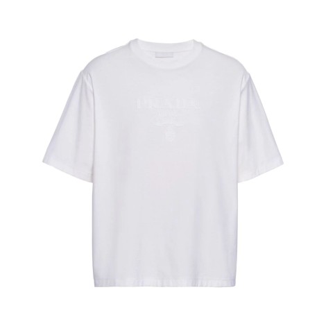 Prada Jersey T-Shirt With Logo