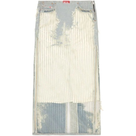 Diesel `De-Pigo-Fse` Long Denim Skirt