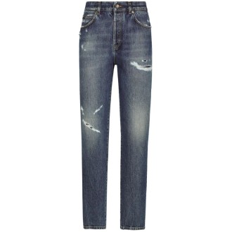 Dolce & Gabbana `Flower Power` 5-Pocket Jeans