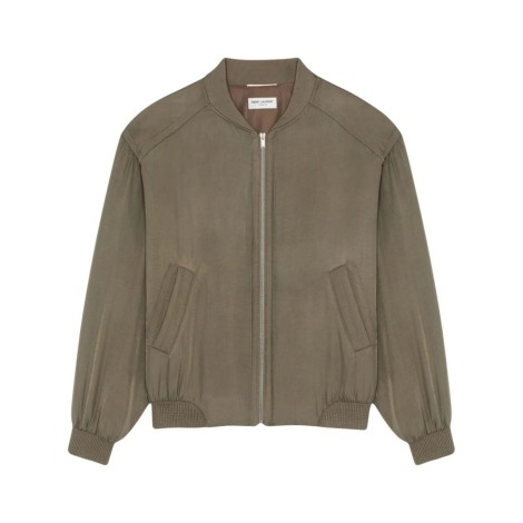 Saint Laurent `Teddy` Loose Fit Bomber Jacket