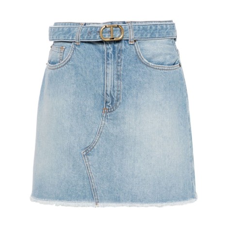 Twin Set Denim Mini Skirt