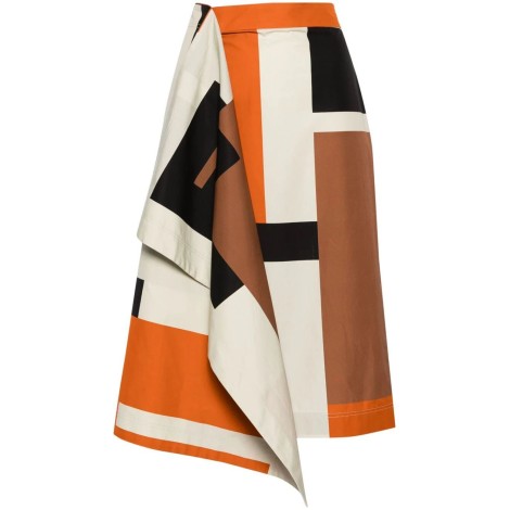 Fendi `Maxi Ff Puzzle` Midi Skirt