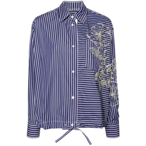 Des Phemmes `Hibiscus` Embroidery Shirt